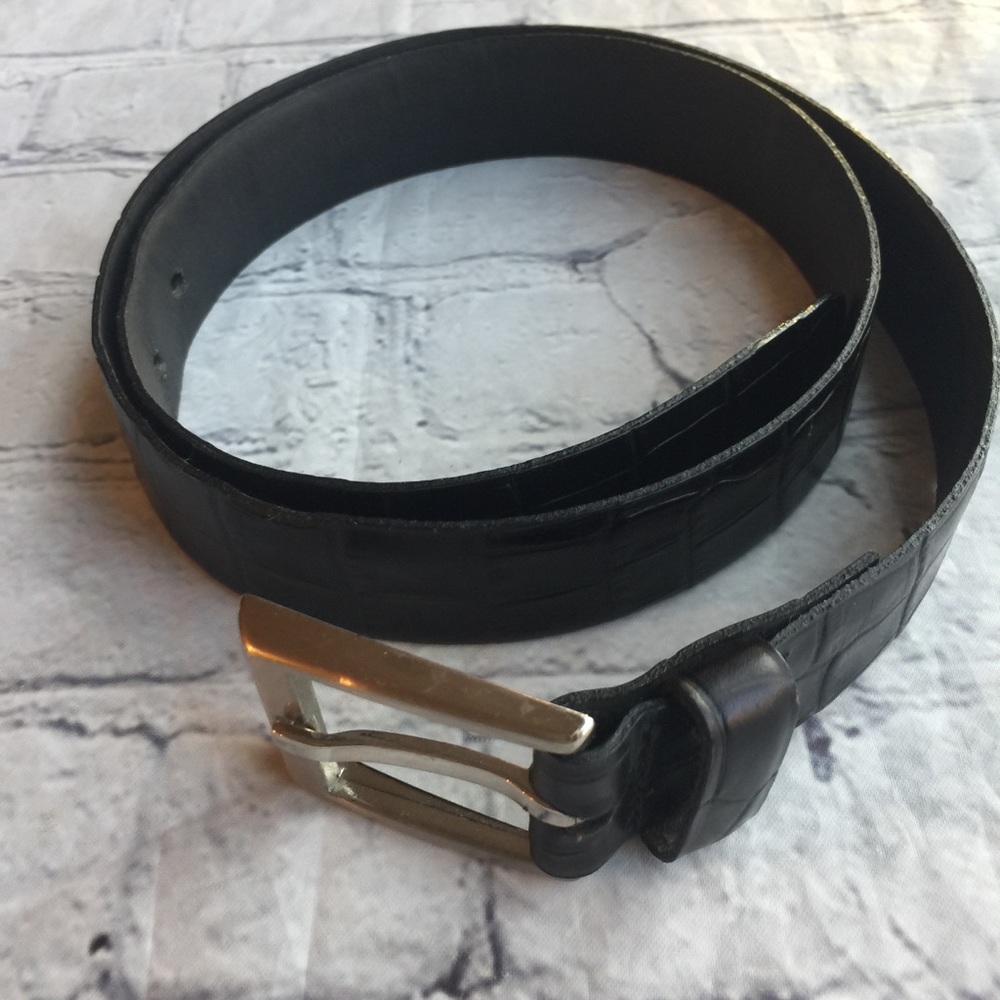MEXX SPLIT LEATHER BLACK BELT MENS SIZE MEDIUM